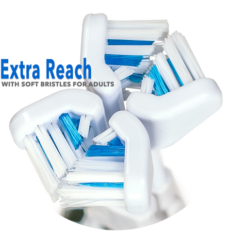 30 Second Smile Extra Reach Standard Soft Replacement Brush Heads