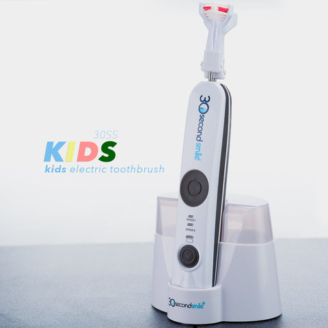 30 Second Smile KIDS Electric Rechargeable Toothbrush or for Adults with Small Mouths